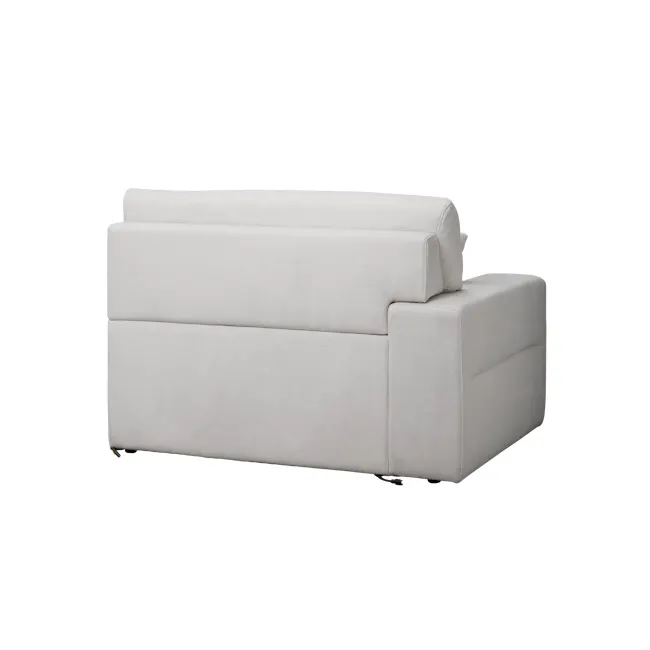 Forte Left Arm Power Sliding Extension Sofa Unit - Misty Grey (Scratch Resistant) - 17
