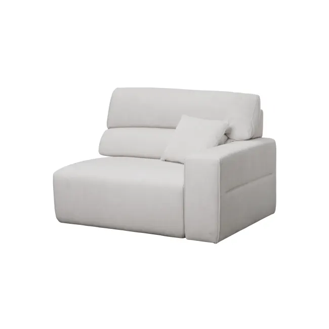 Forte Left Arm Power Sliding Extension Sofa Unit - Misty Grey (Scratch Resistant) - 25