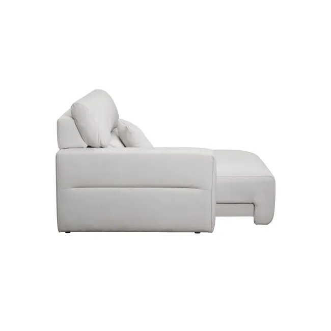 Forte Left Arm Power Sliding Extension Sofa Unit - Misty Grey (Scratch Resistant) - 16