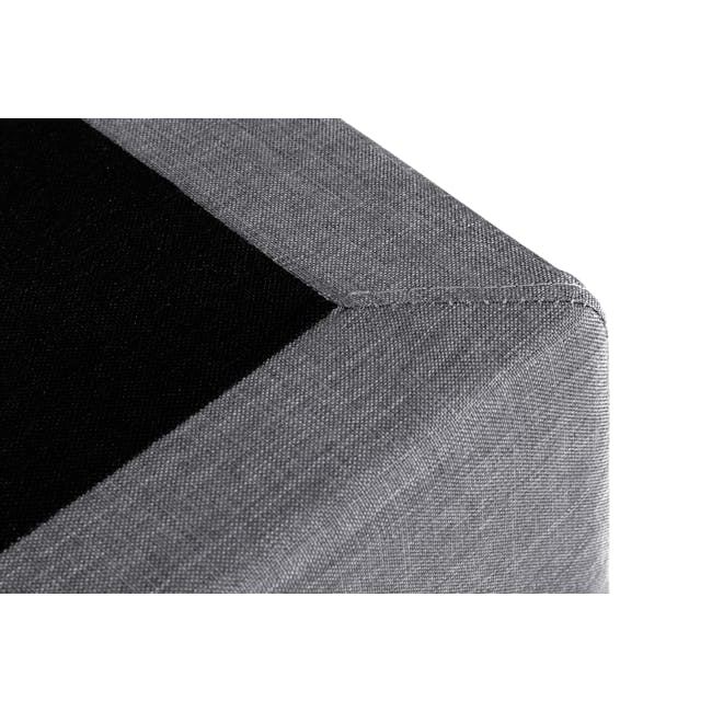 ESSENTIALS Single Divan Bed - Grey (Fabric) - 5