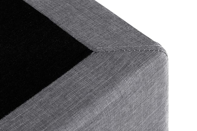 ESSENTIALS Super Single Divan Bed - Grey (Fabric) - 5