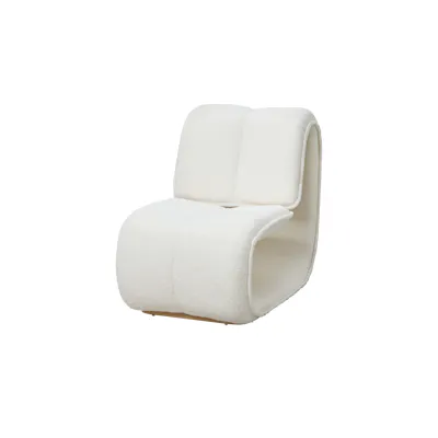 Noka Lounge Chair - White Boucle