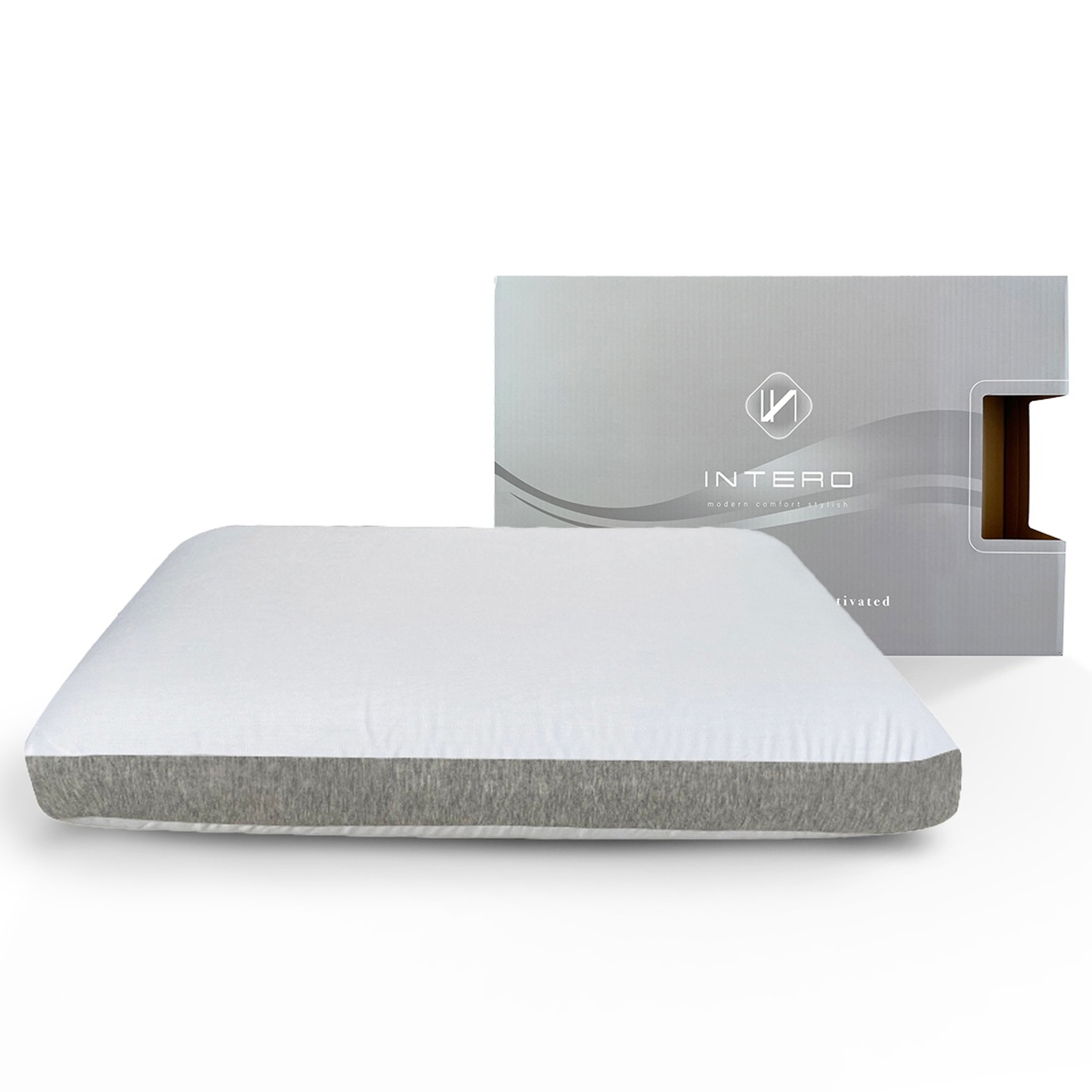 Intero ViscoAIR Bamboopro Charcoal Memory Foam Pillow - Soft Comfort