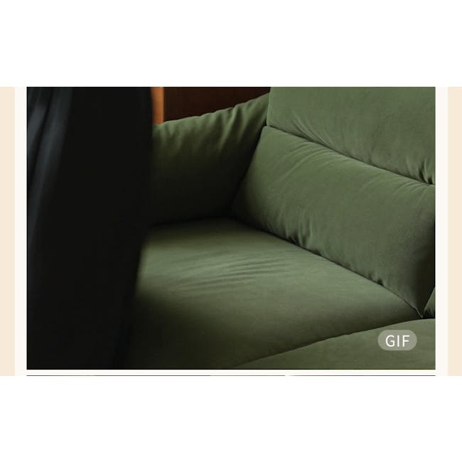 Gedelle 3 Seater Sofa - Green (Pet Friendly) - 8