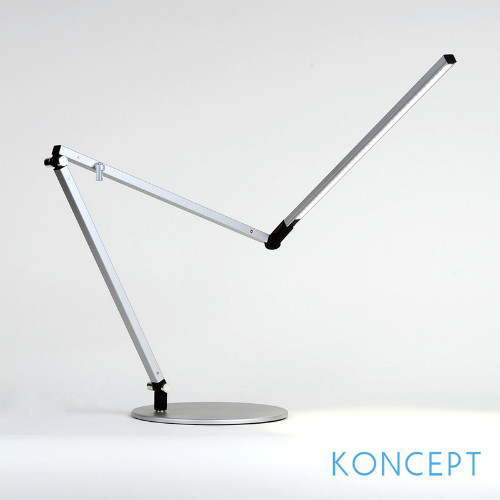 Koncept Z Bar Slim Led Desk Lamp Silver Koncept Hipvan