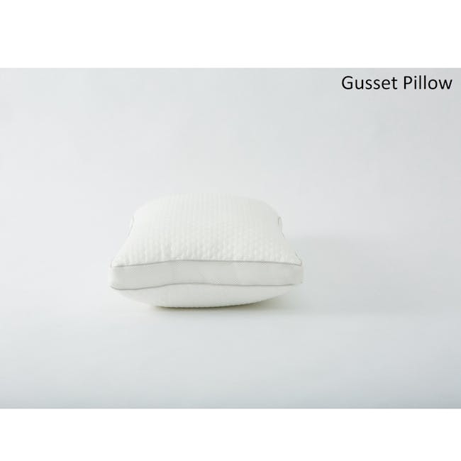 Nature Basics Cooling Touch Down Fiber Pillow (2 Types) - 7 - Gusset Pillow, minimalist design, textured fabric, soft
