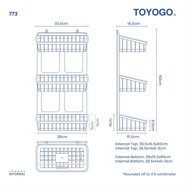 TOYOGO 3 Tier Creative Rack - 3