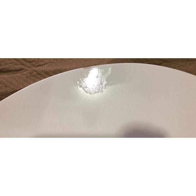 (As-is) Carmen Round Dining Table 0.6m - White - 10 - 8