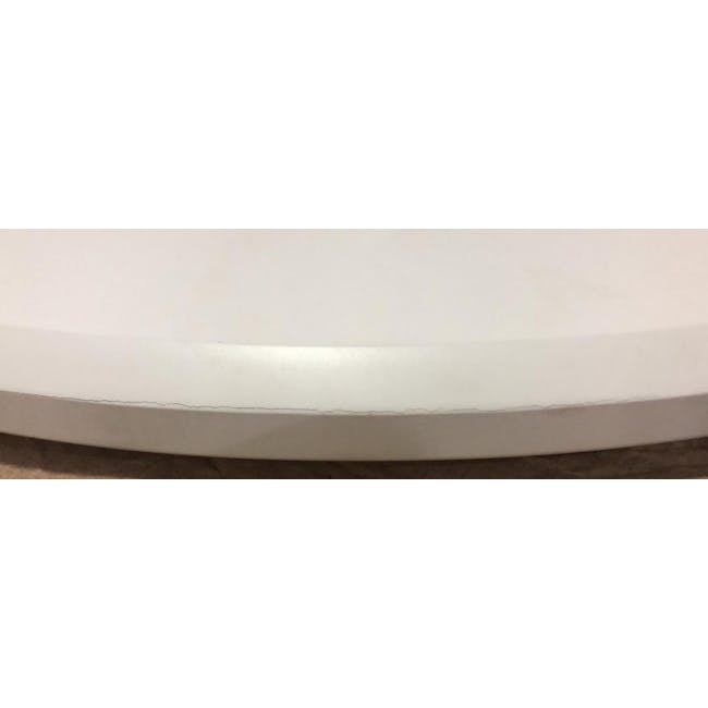 (As-is) Carmen Round Dining Table 0.6m - White - 10 - 10
