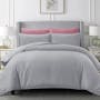 Hillcrest Comfy Lux Solid 988TC Fitted Sheet Set – Cloud (4 Sizes) - 0