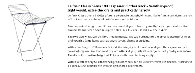Leifheit Dryer Classic Siena 180 - 3