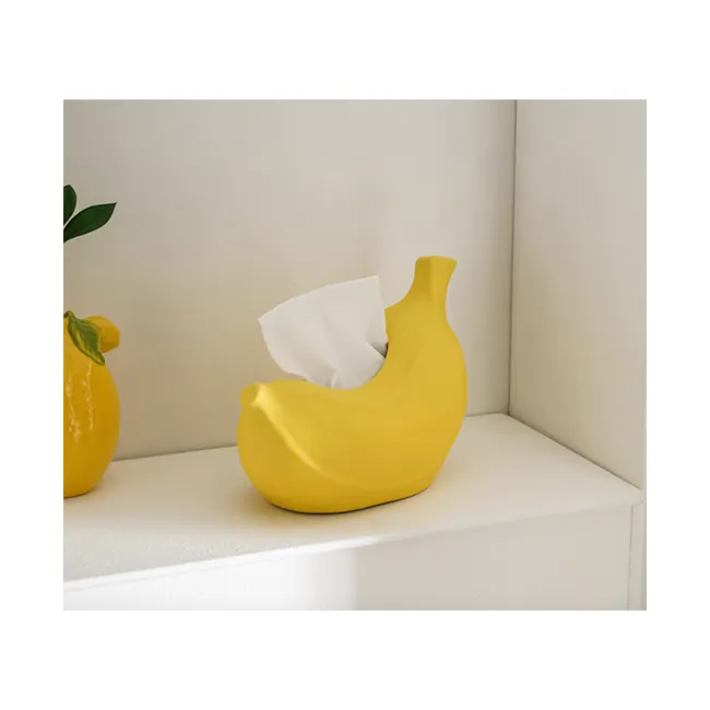 Banana Ceramic Tissue Box - 3