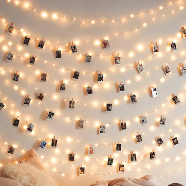 Fairy Lights 10m - Warm - 5 - Warm fairy lights, string of fairy lights, cozy ambiance, soft lighting, pastel colors