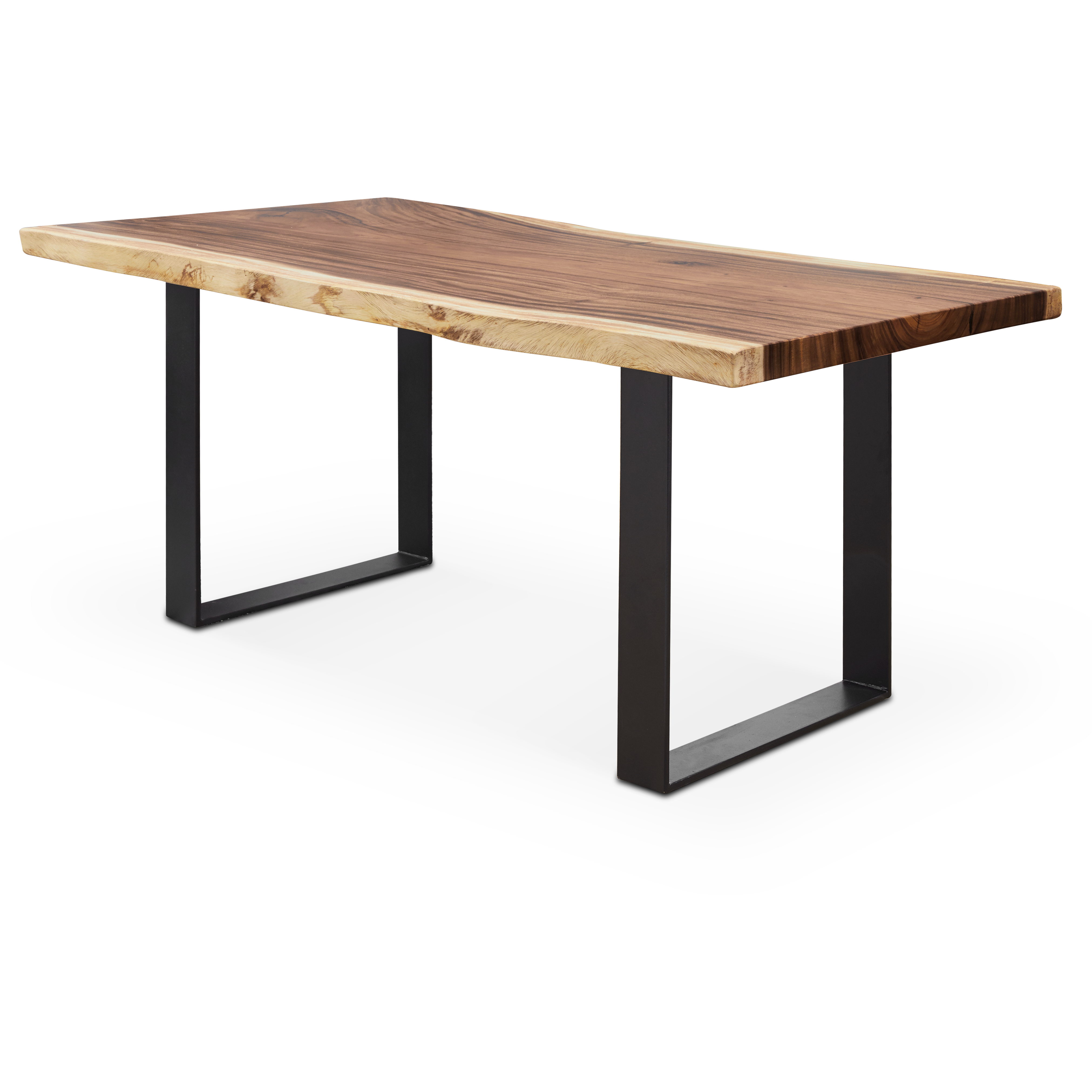 dining table black legs wood top