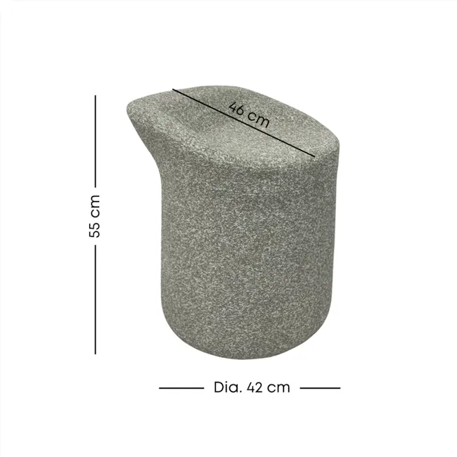 Fleur Ottoman with Water Repellent Function - Green - 10