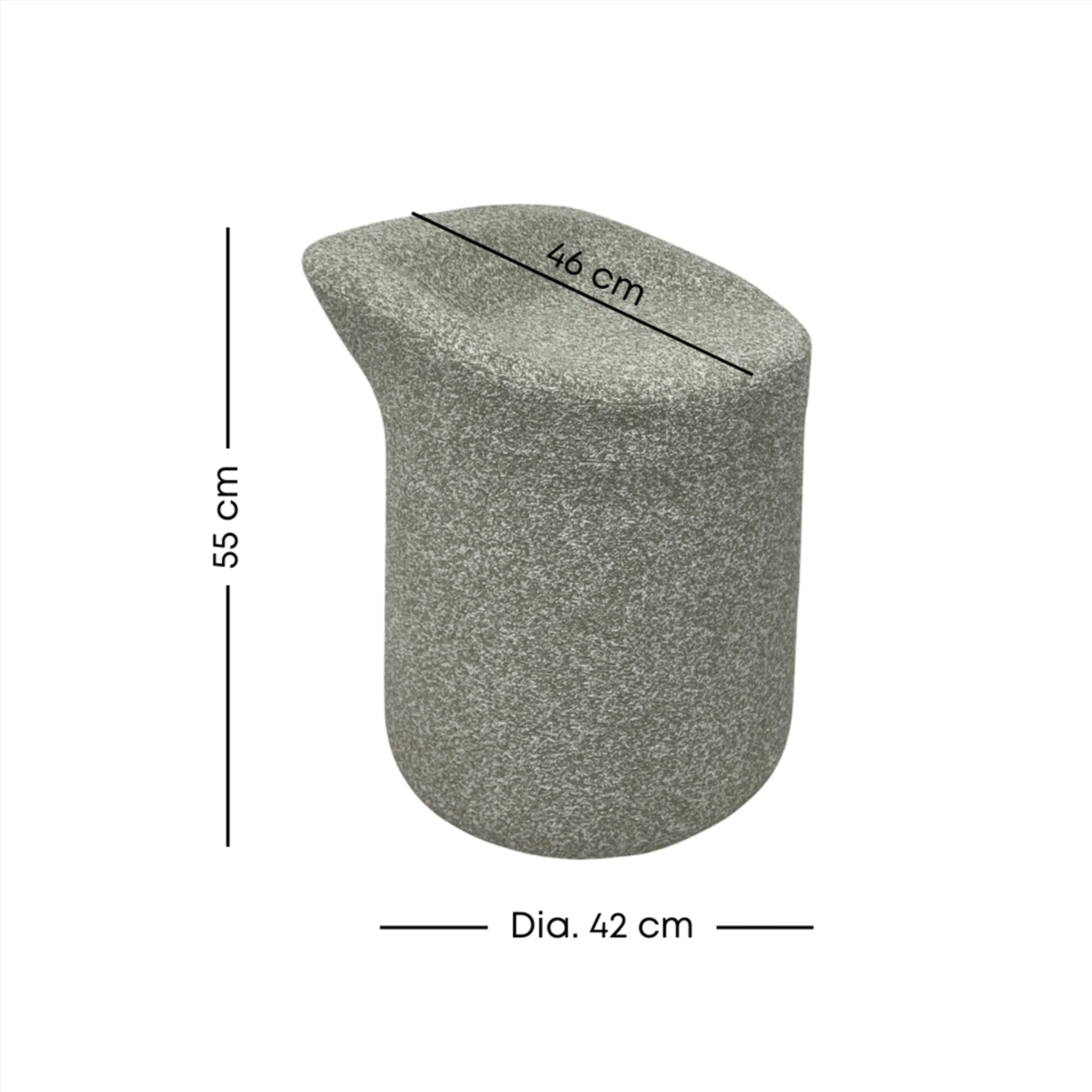Fleur Ottoman with Water Repellent Function - Terracotta - 10