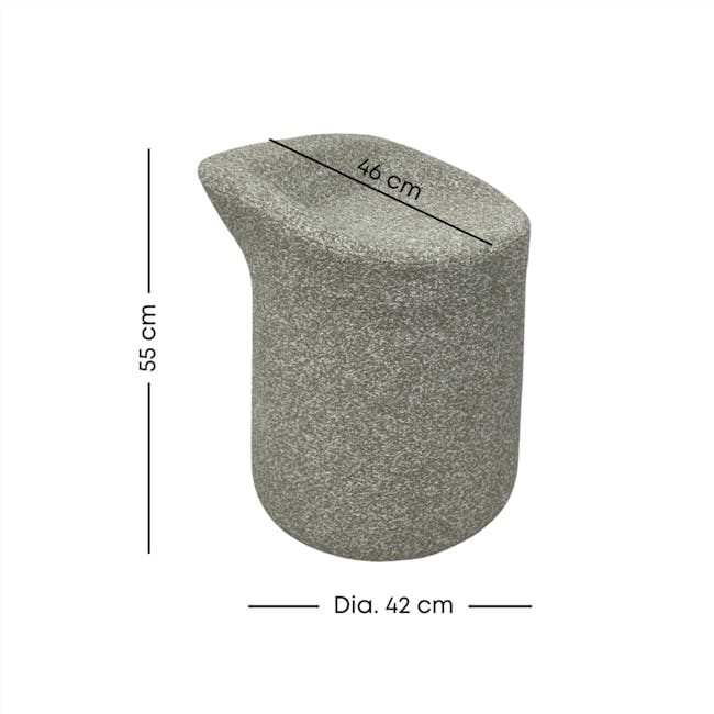 Fleur Ottoman with Water Repellent Function - Terracotta - 10