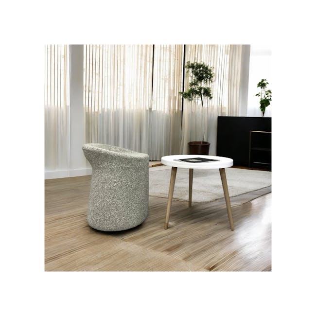 Fleur Ottoman with Water Repellent Function - Terracotta - 2