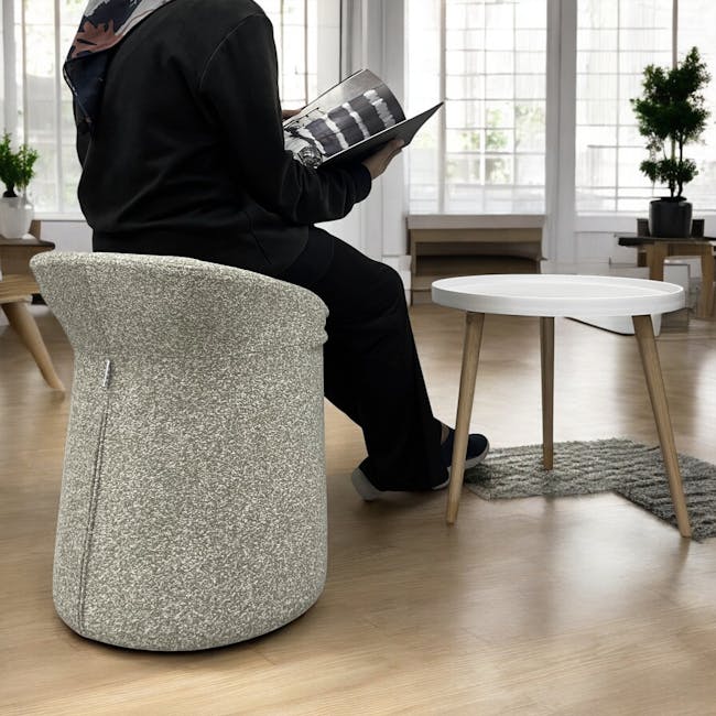 Fleur Ottoman with Water Repellent Function - Terracotta - 9