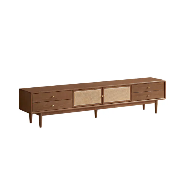 Taya Rattan TV Console 1.8m - Walnut - 6