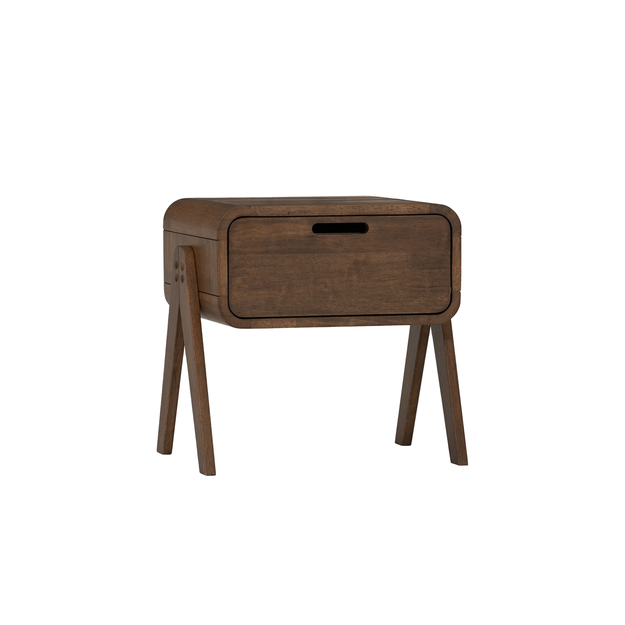 Ayami Bedside Table - Cocoa