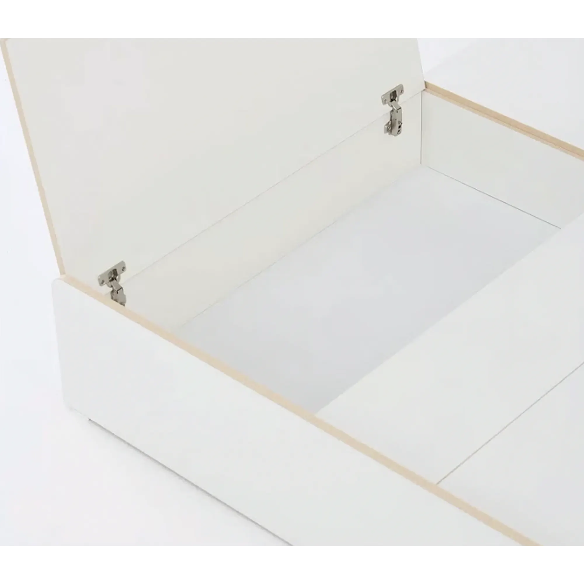 Kira Super Single Storage Platform Bed - Warm White - 11