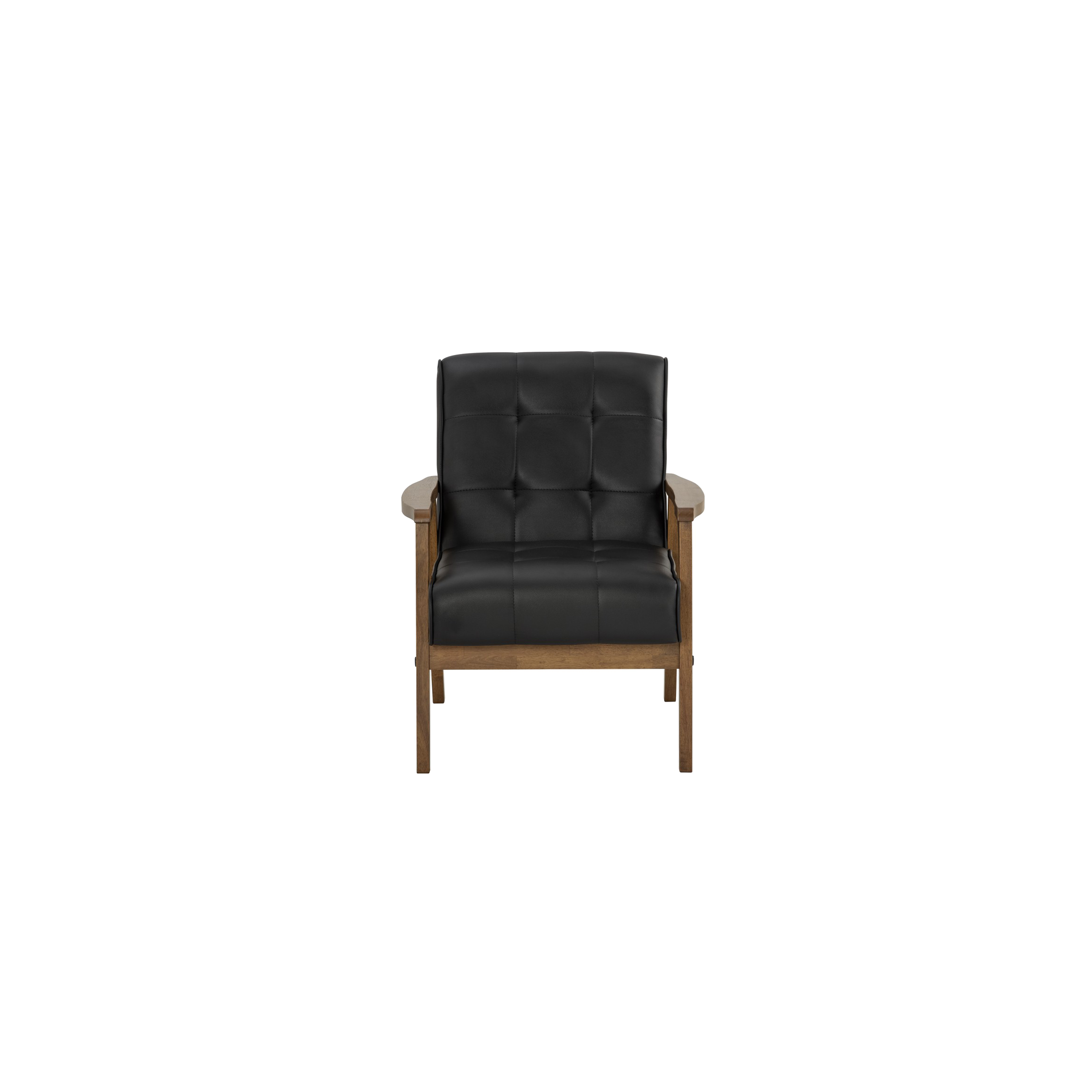 (As-is) Tucson Armchair - Cocoa, Espresso (Faux Leather) - 3
