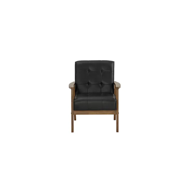 (As-is) Tucson Armchair - Cocoa, Espresso (Faux Leather) - 3 - 1