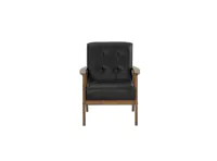 (As-is) Tucson Armchair - Cocoa, Espresso (Faux Leather) - 3