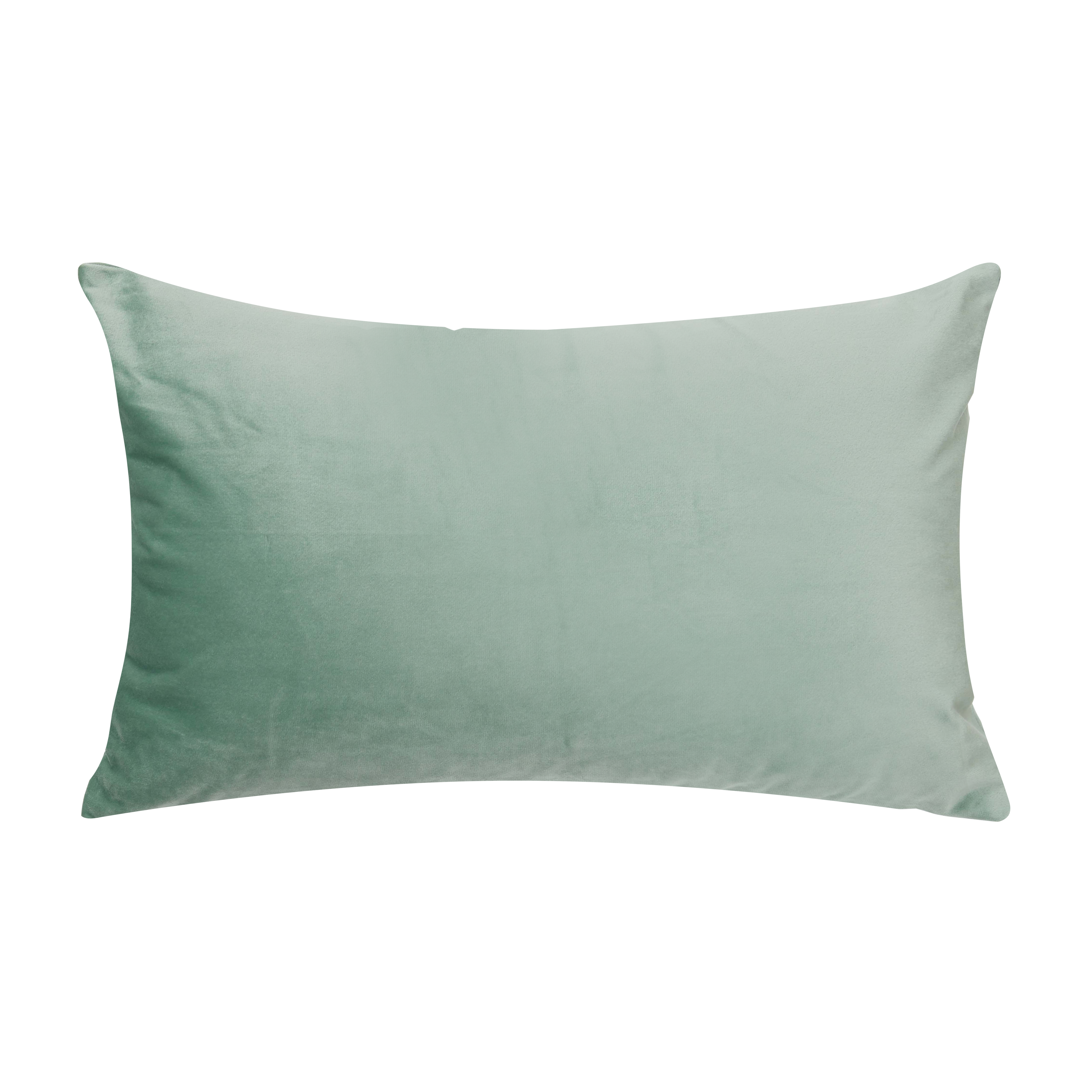 Alyssa Velvet Lumbar Cushion Cover - Jade