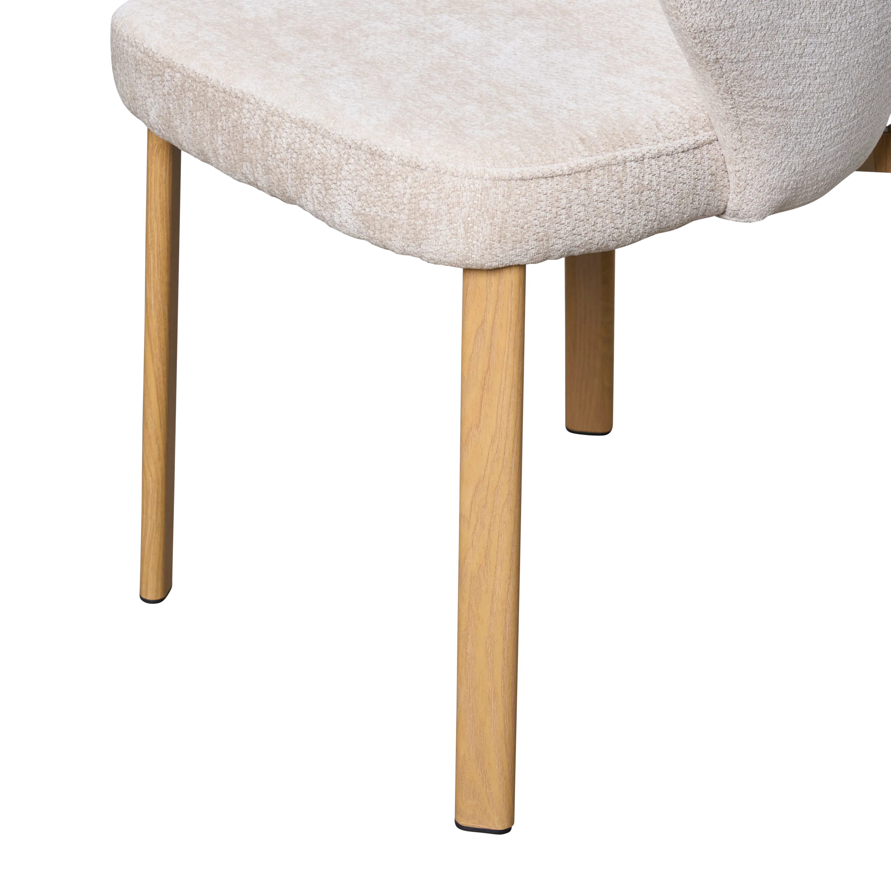 (As-is) Apollo Dining Armchair - Beige, Oak - 7