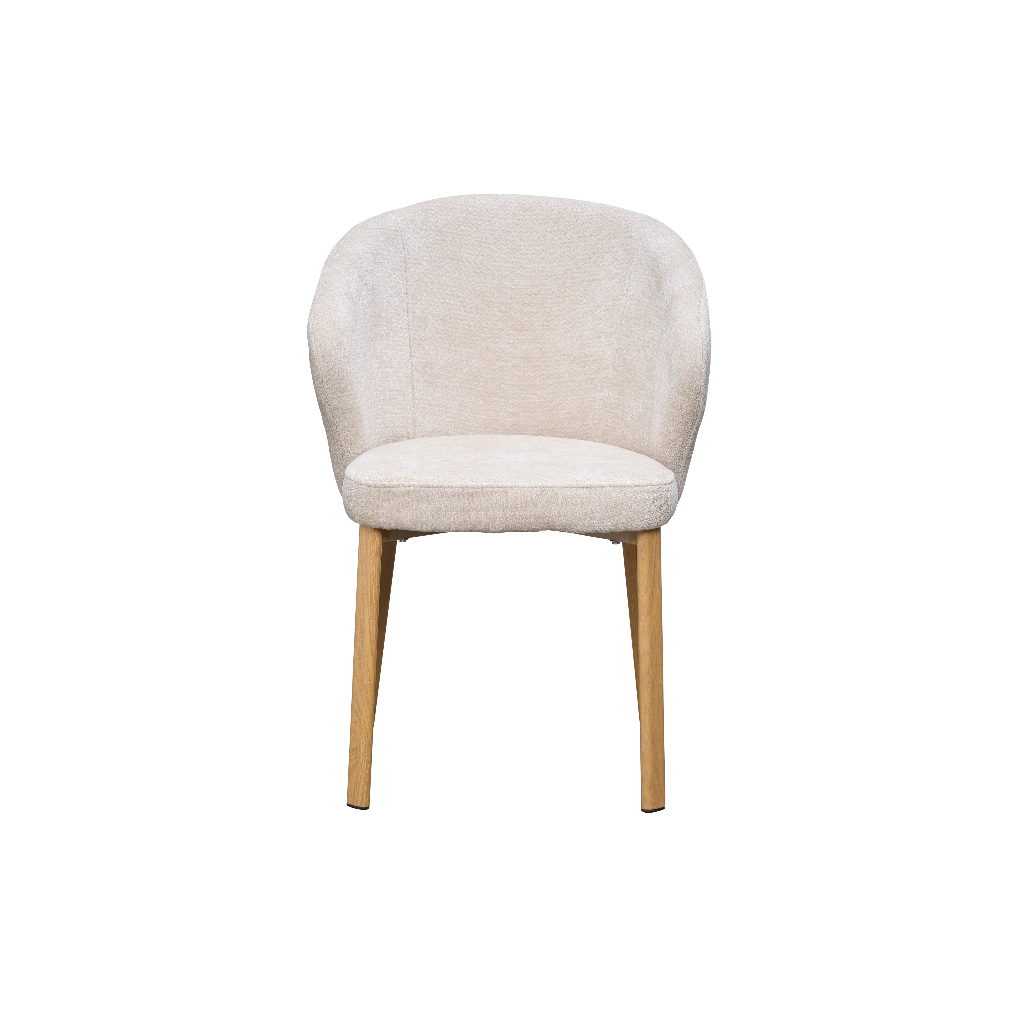 (As-is) Apollo Dining Armchair - Beige, Oak - 9