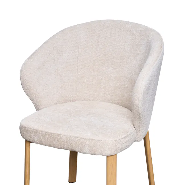 Apollo Dining Table 1.8m (Sintered Stone) with 6 Apollo Dining Armchairs - Oak - 18