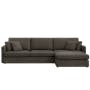 Ashley L-Shaped Lounge Sofa - Mink Grey (Scratch Resistant Fabric) - 0