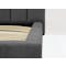 Elliot Queen Bed in Onyx Grey with 2 Lewis Bedside Tables in Black, Oak - 10