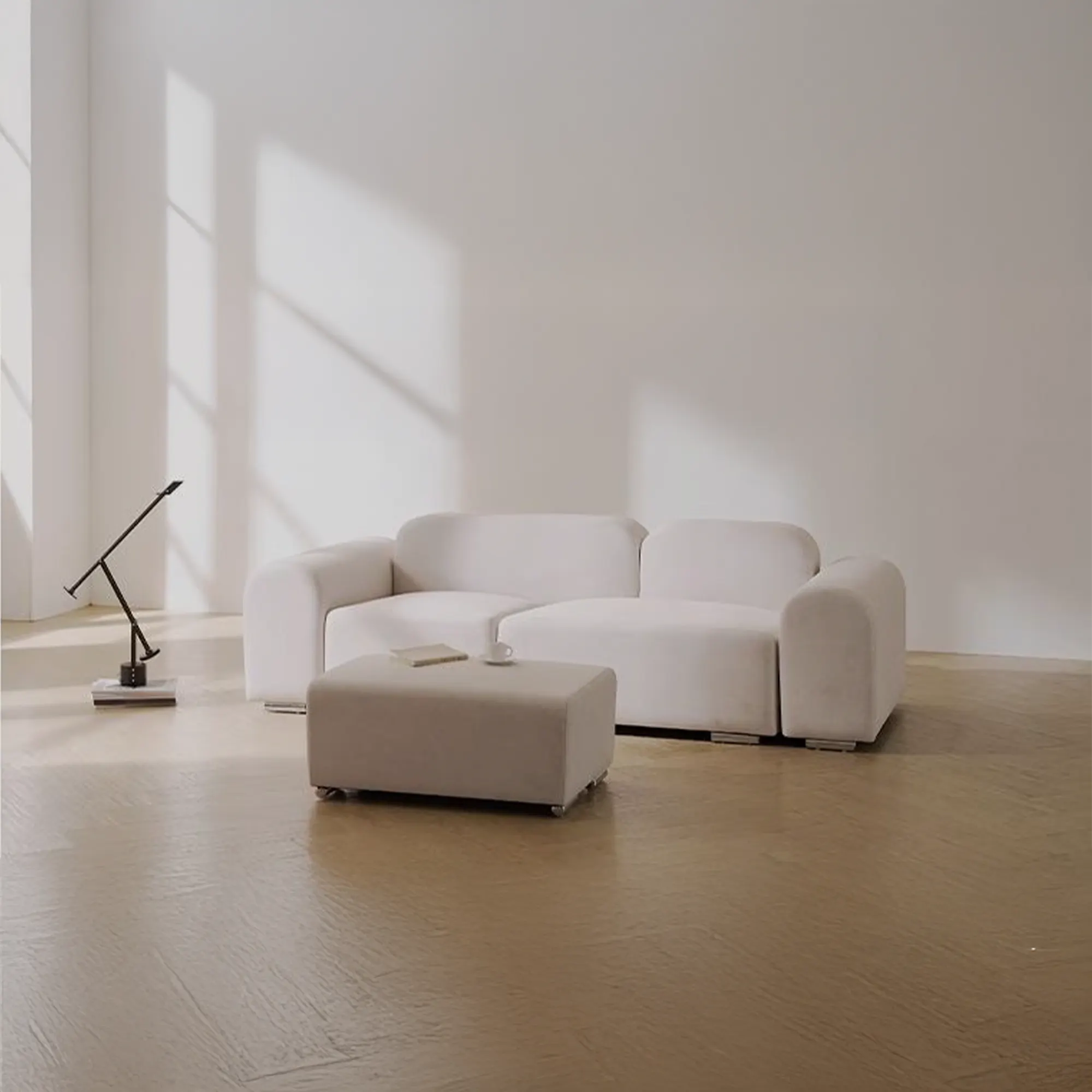 Sonata 3 Seater Extended Sofa - Ivory (Pet Friendly) - 12