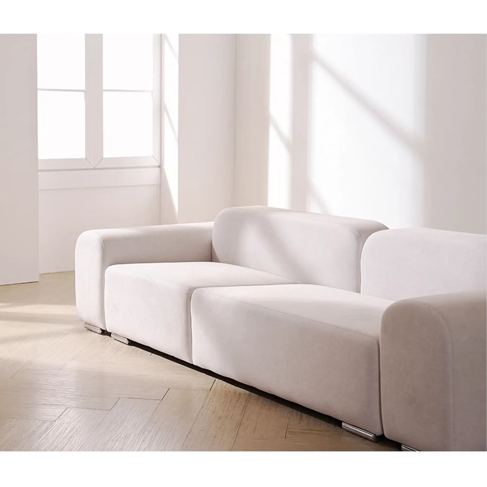 Sonata 3 Seater Extended Sofa - Ivory (Pet Friendly) - 23
