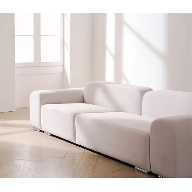 Sonata 3 Seater Chaise Sofa - Ivory (Pet Friendly) - 19
