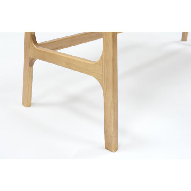 (As-is) Morey Study Table 1.4m - Natural, Penny Brown - 16