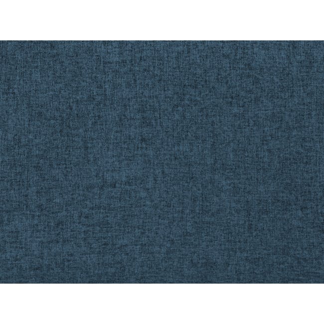 Alicia L-Shaped Sofa - Blue - 14 - Blue textured fabric, high-quality fabric, detailed stitching, intricate patterns, fine