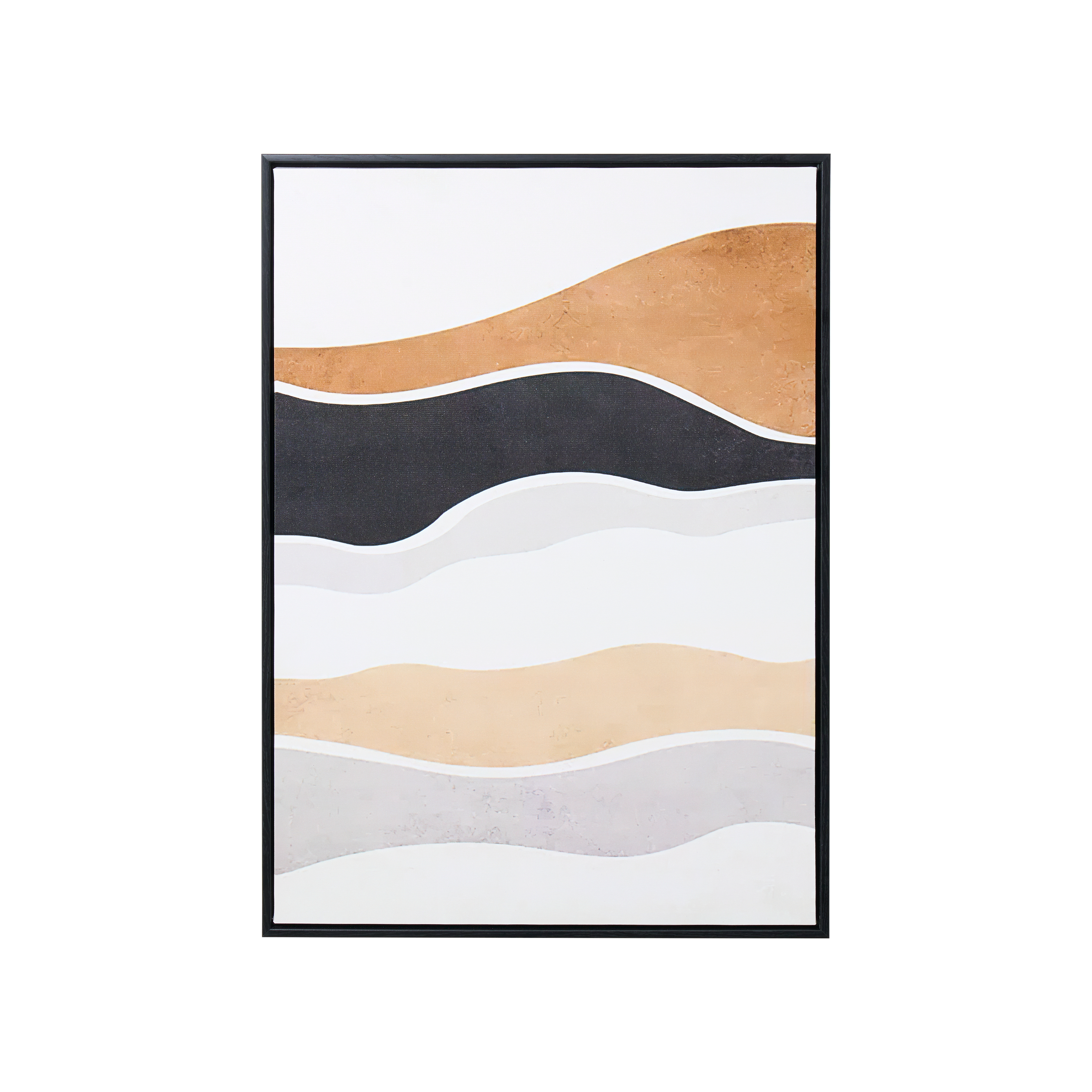 Strata Waves Framed Canvas 50 x 70 cm