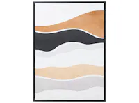 Strata Waves Framed Canvas 50 x 70 cm