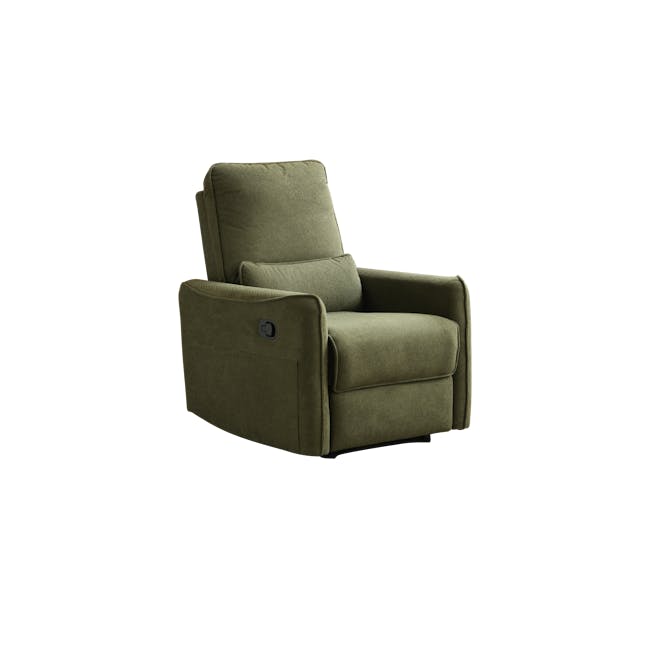 Sena Manual Recliner Sofa - Moss Green - 1