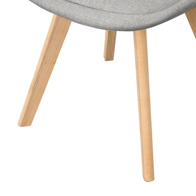 Linnett Chair - Natural, Stone Grey (Fabric) - 7