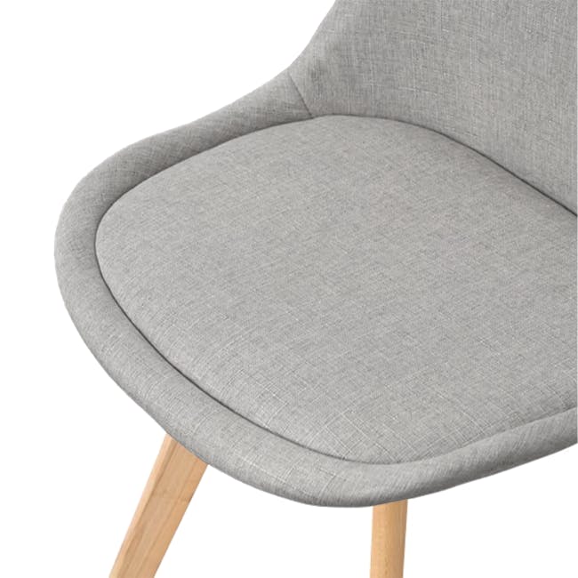 Linnett Chair - Natural, Stone Grey (Fabric) - 8