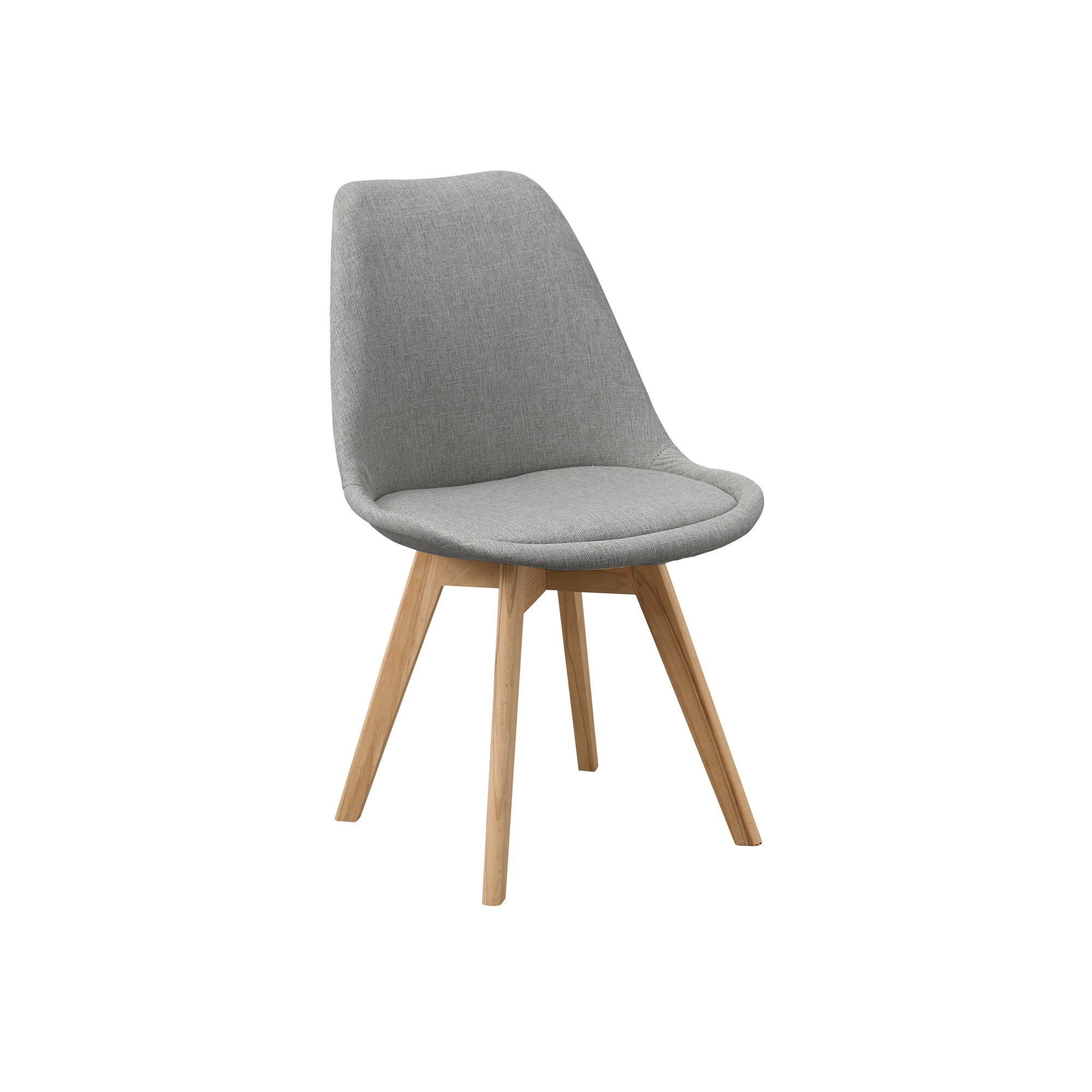 Linnett Chair - Natural, Stone Grey (Fabric)