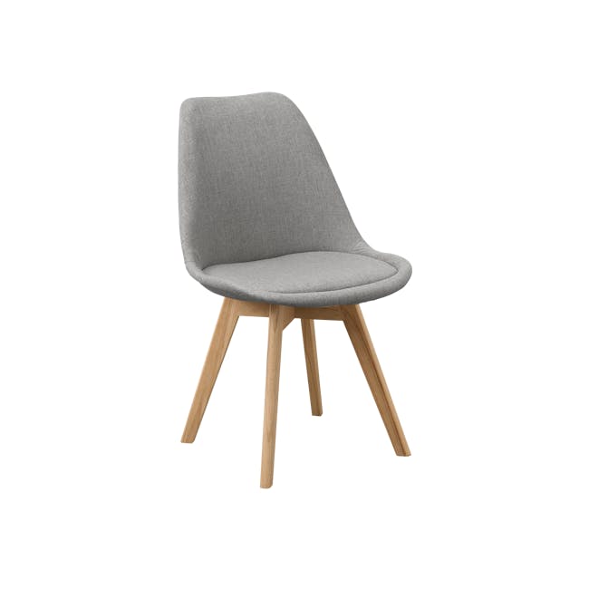 Linnett Chair - Natural, Stone Grey (Fabric) - 1