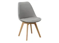 Linnett Chair - Natural, Stone Grey (Fabric)