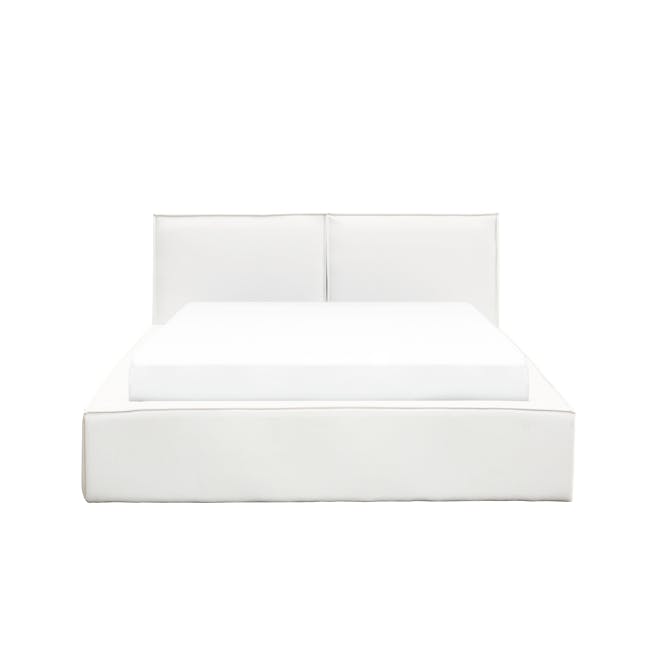 Maine Storage Queen Bed - Ivory (Pet Friendly) - 1