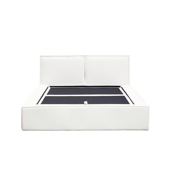 Maine Storage Queen Bed - Ivory (Pet Friendly) - 7